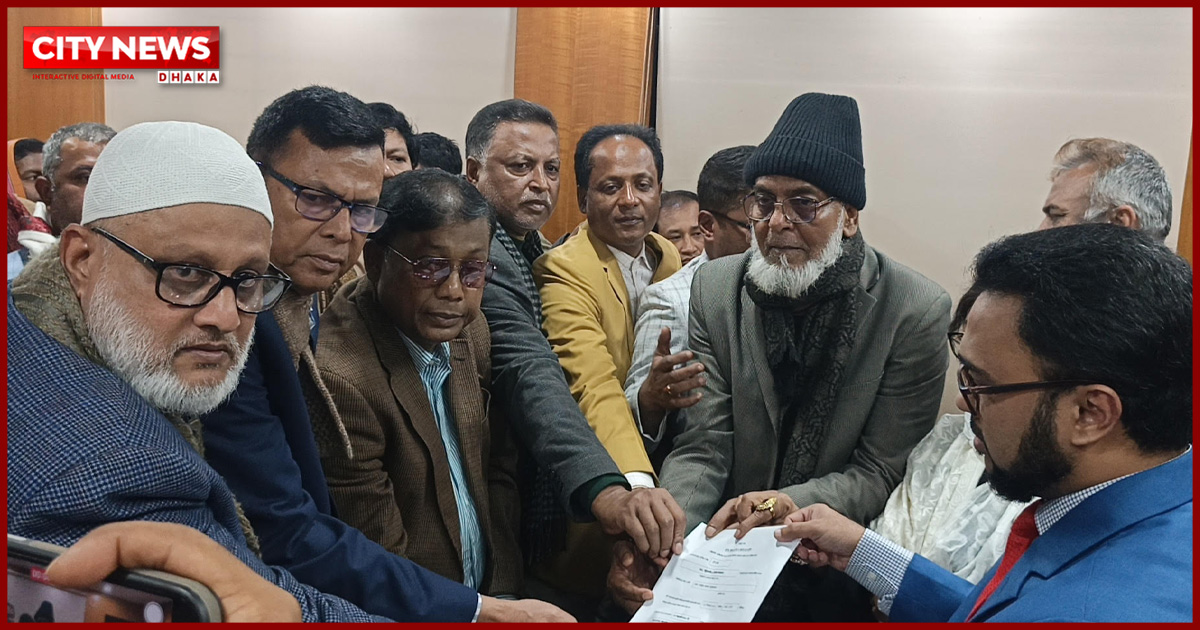 ‎বাউফলে বিএনপির ধানের শীষের প্রার্থী শহিদুল আলম তালুকদারের মনোনয়নপত্র দাখিল