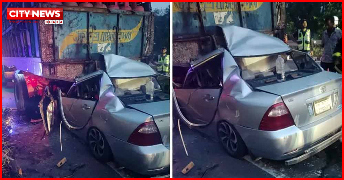 ভাঙ্গায় ট্রাকে প্রাইভেট কারের ধাক্কায় নিহত বেড়ে ৫