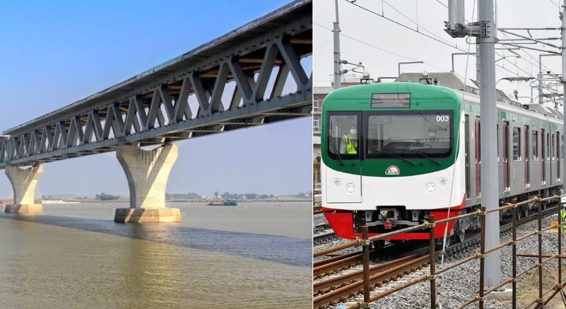 ২০২২ সালেই চালু হবে পদ্মা সেতু ও মেট্রোরেল