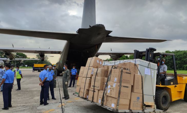 ঢাকায় পৌঁছেছে চীনের ৬ লাখ ডোজ টিকা