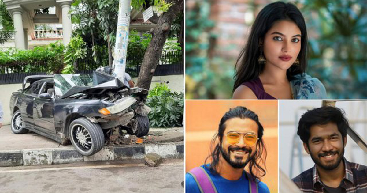 সড়ক দুর্ঘটনায় ৩ অভিনয় শিল্পীসহ  ৫ জন আহত