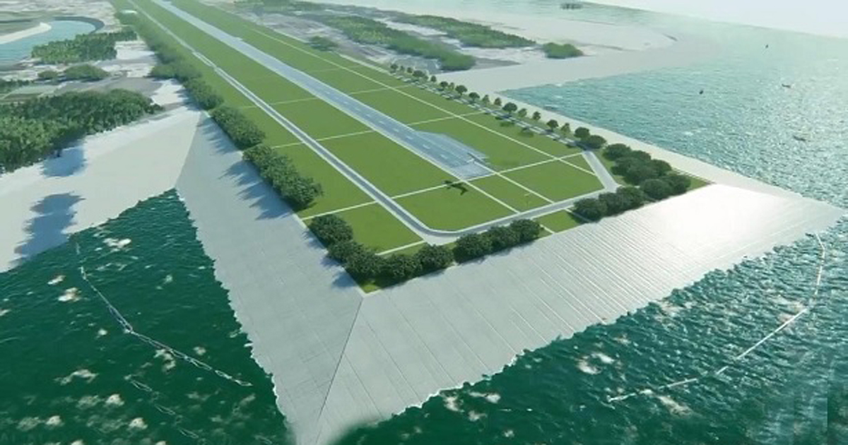 সমুদ্রের লোনা জল ছুঁয়ে রানওয়ে স্পর্শ করবে বিমান