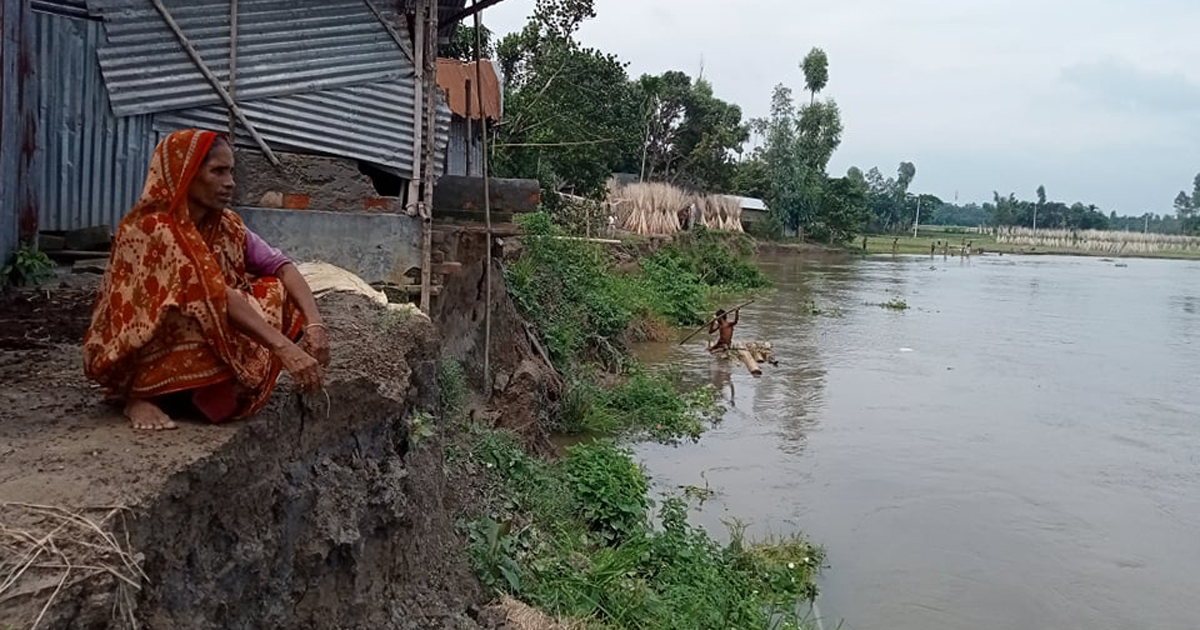 ঘাঘট নদের ভাঙন ঝুঁকিতে ৪০ পরিবার