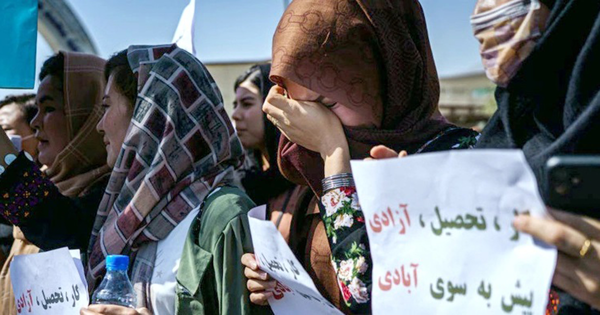 আফগানিস্তানে নারীদের বিক্ষোভ চলছে