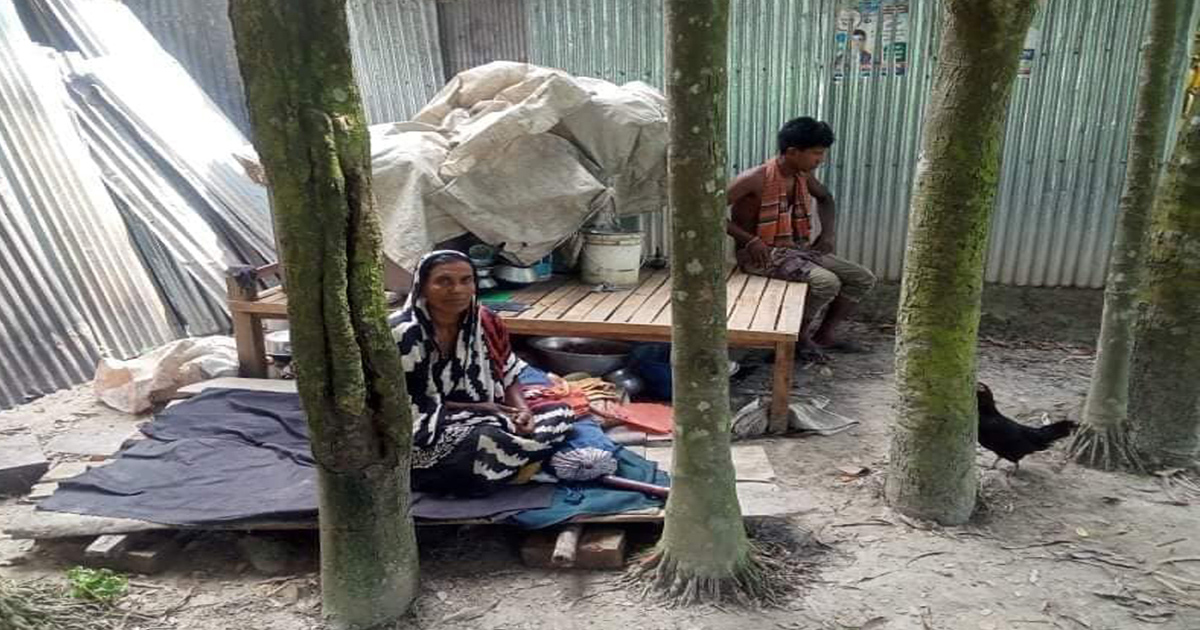 খোলা আকাশের নিচে আশ্রয়হারাদের বসবাস