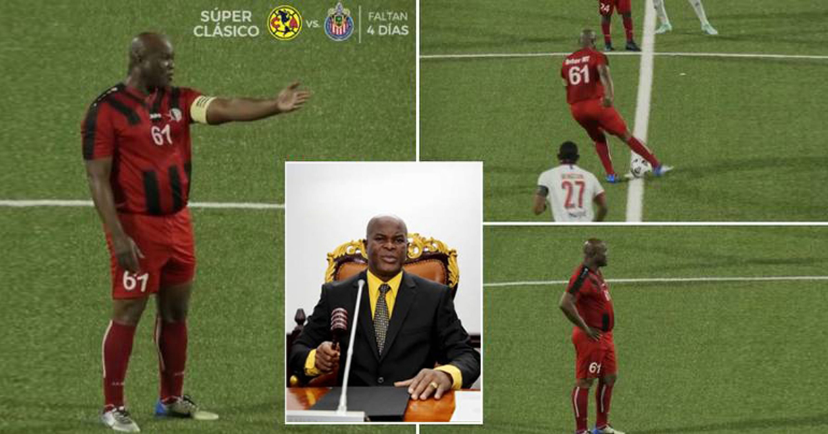 ৬০ বছরের ভাইস প্রেসিডেন্ট খেললেন পেশাদার ফুটবল ম্যাচ!