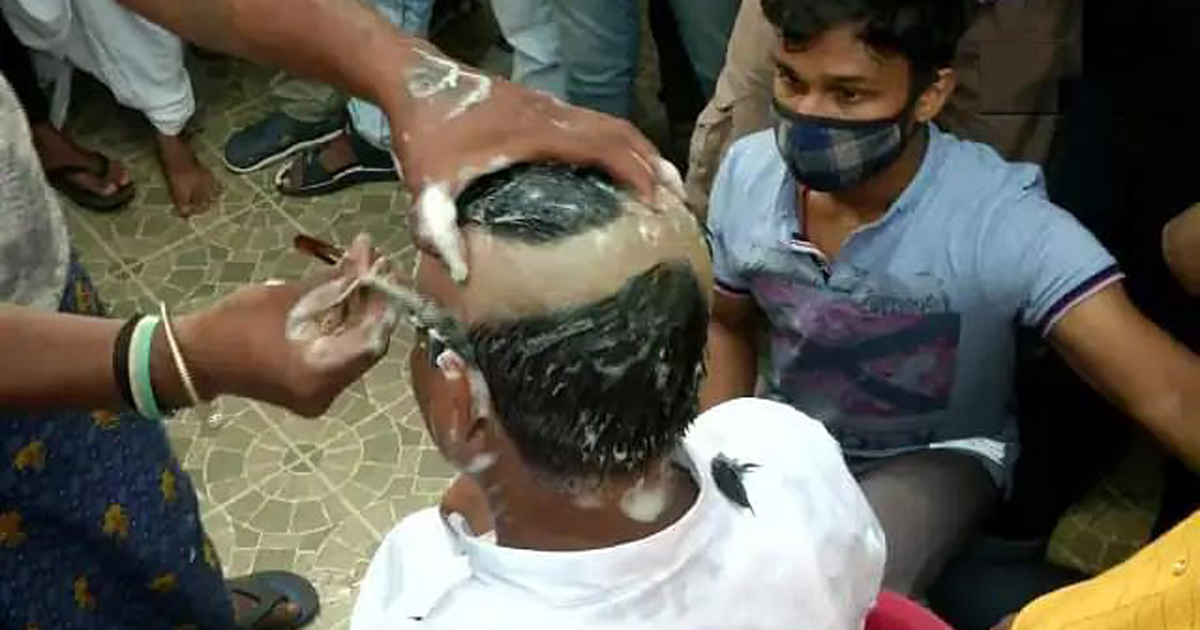 মাথা ন্যাড়া করে বিজেপি ত্যাগ ত্রিপুরার বিধায়কের