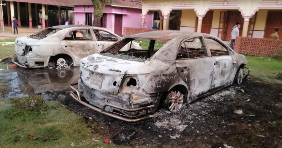 চৌমুহনীতে মন্দির ভাঙচুর, ১৪৪ ধারা জারি