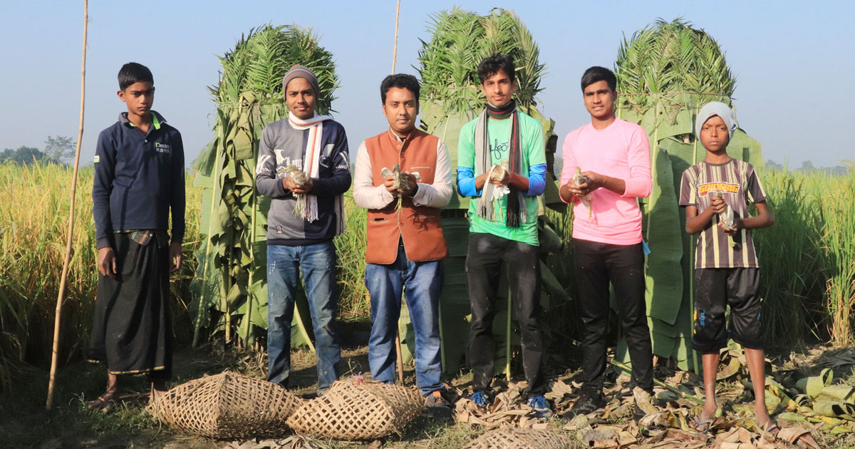 শিকারির ফাঁদ থেকে রক্ষা পেল আরও ৩৫০টি বক পাখি