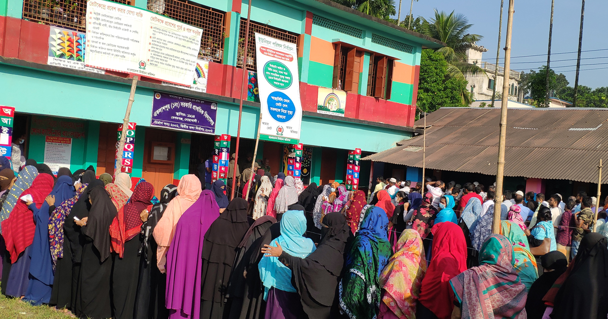 বেগমগঞ্জের ১৪টি ইউনিয়নে ভোটগ্রহণ চলছে