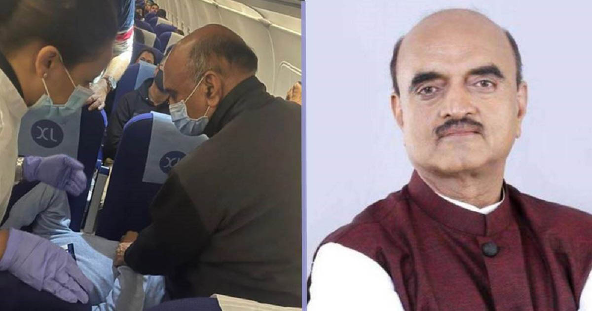 মাঝ আকাশে অসুস্থ যাত্রীর সেবা দিলেন ভারতের মন্ত্রী