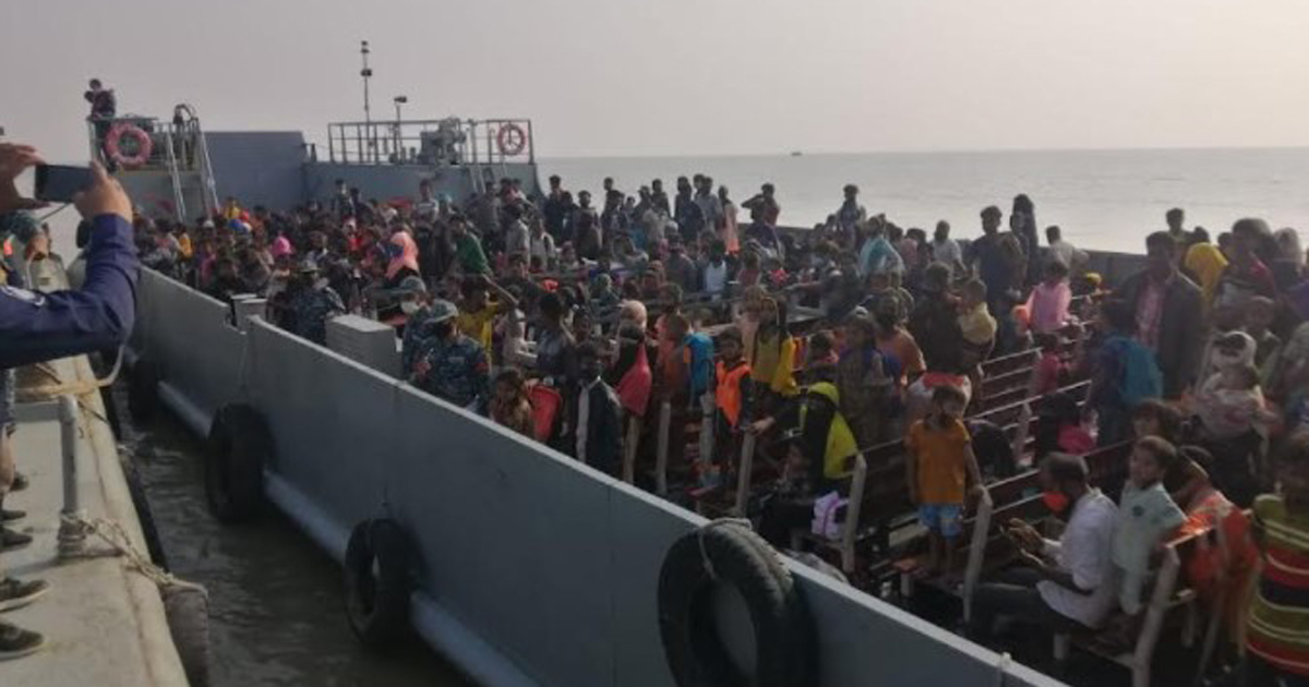 ভাসানচরে পৌঁছেছে আরও ৩৭৯ রোহিঙ্গা
