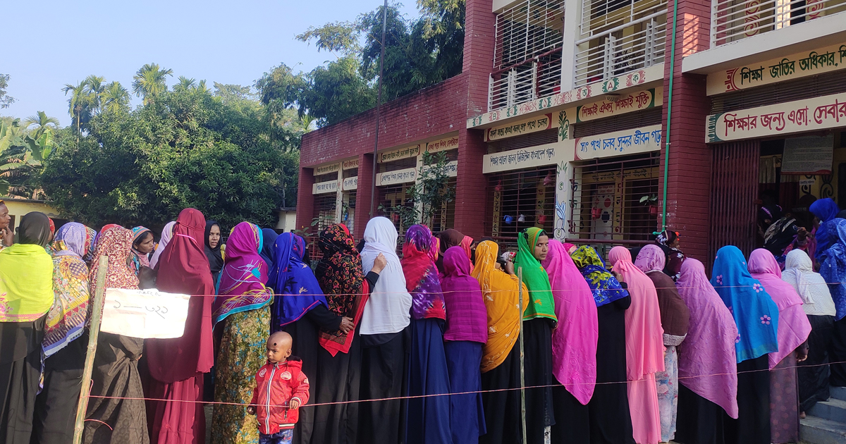 কুড়িগ্রামের ৩ উপজেলায় ভোটগ্রহণ চলছে