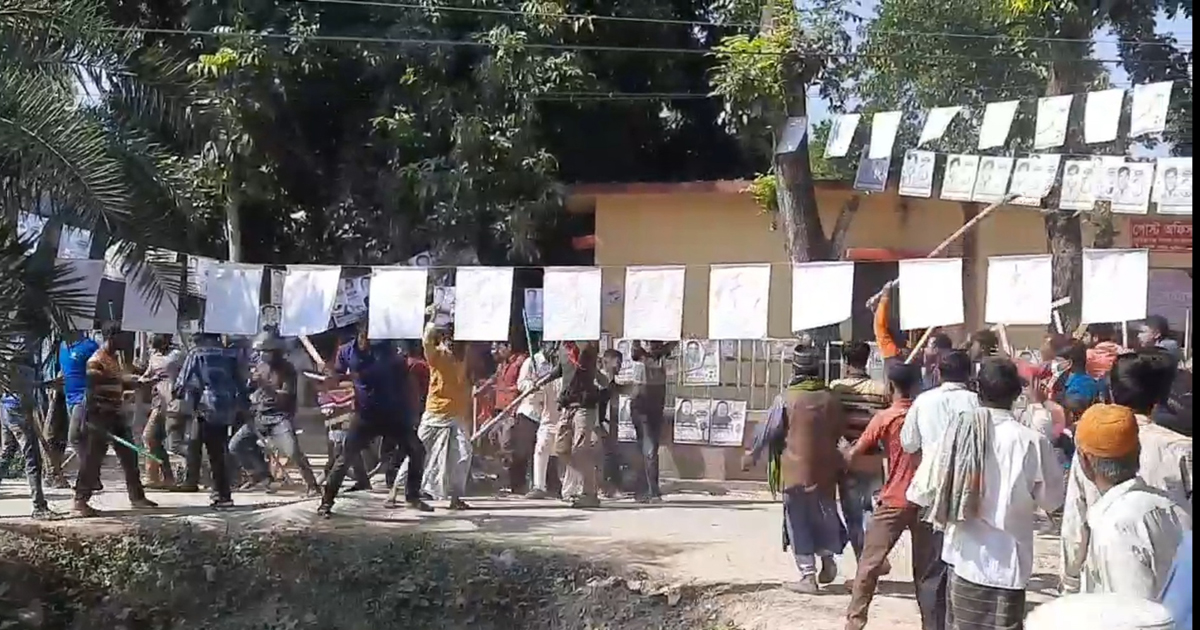 নৌকা ও স্বতন্ত্র প্রার্থীর সমর্থকদের মধ্যে সংঘর্ষে আহত ২০