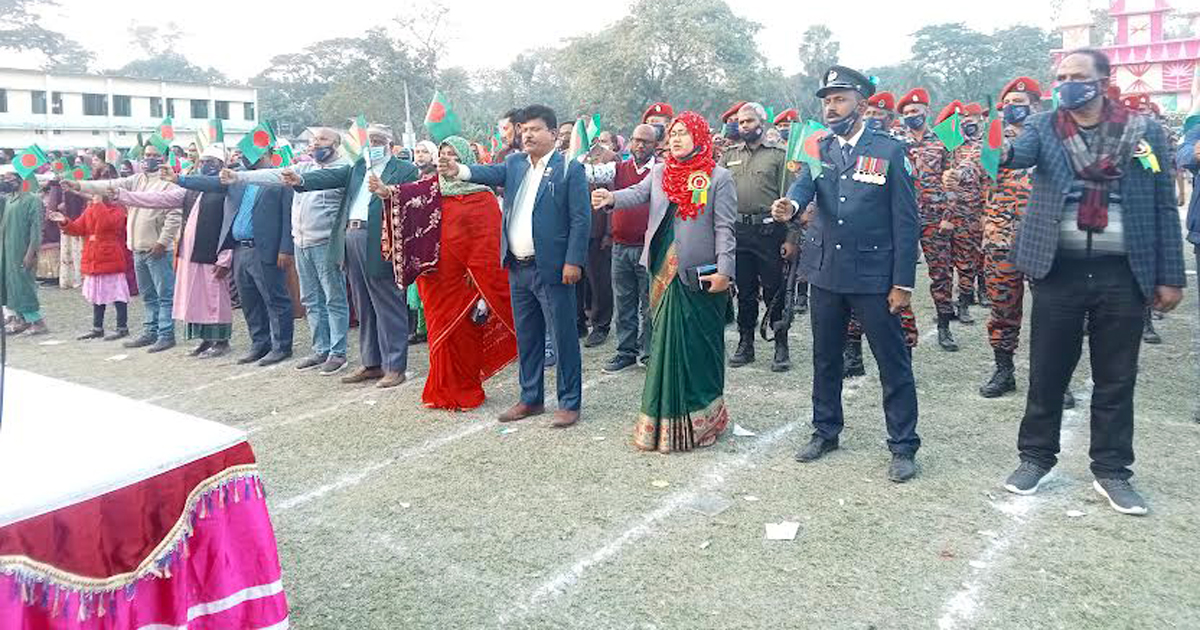 গাইবান্ধায় শপথের মধ্য দিয়ে বিজয় দিবস পালিত
