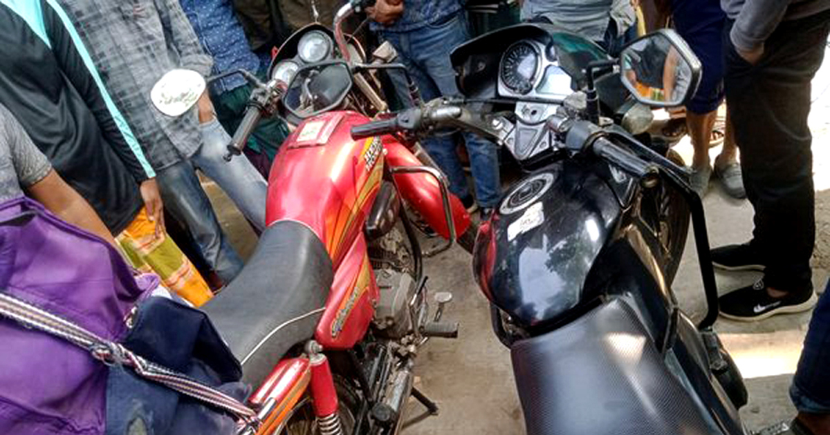 চুয়াডাঙ্গায় বাসচাপায় মোটরসাইকেল আরোহী নিহত