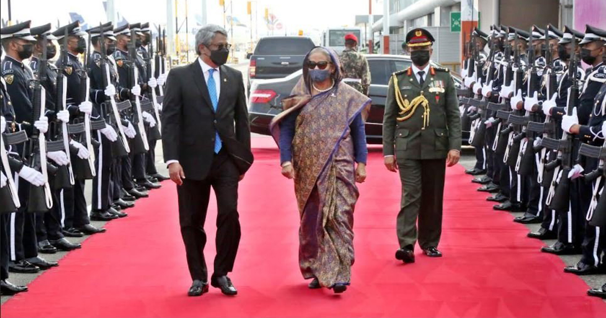 মালদ্বীপে প্রধানমন্ত্রীকে লাল গালিচা সংবর্ধনা