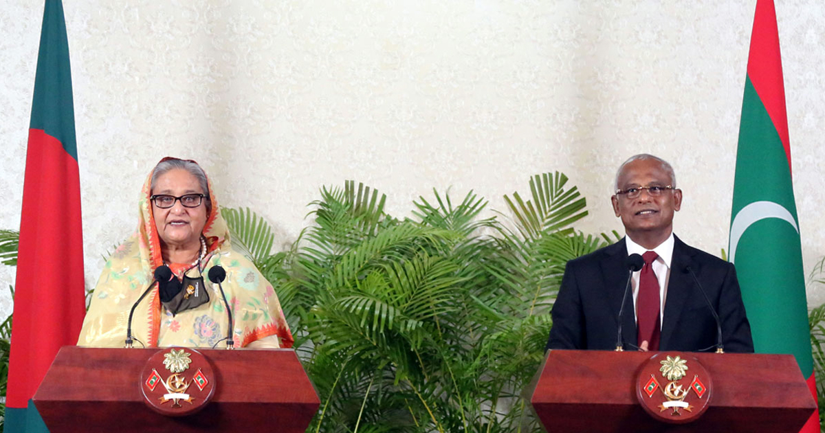 মালদ্বীপের সঙ্গে দ্বিপাক্ষিক সম্পর্ক নিয়ে আলোচনা ফলপ্রসূ : প্রধানমন্ত্রী