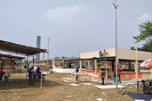 বইমেলার বাকি ৩ দিন, প্রস্তুত হয়নি অধিকাংশ স্টল