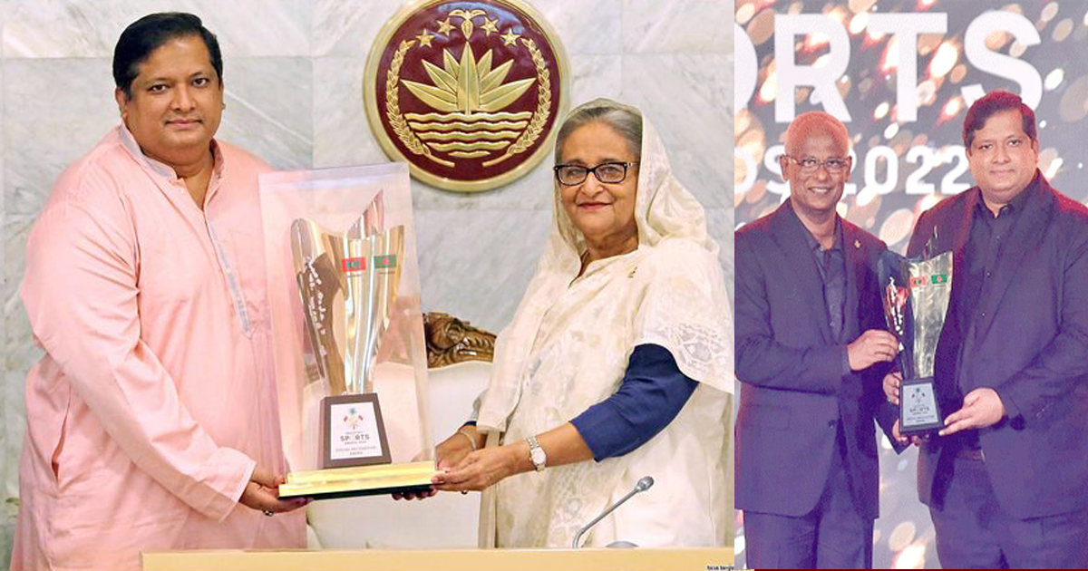প্রধানমন্ত্রীর হাতে ‘মালদ্বীপ স্পোর্টস অ্যাওয়ার্ড’ তুলে দিলেন ক্রীড়া প্রতিমন্ত্রী