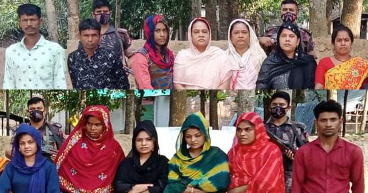 মহেশপুর সীমান্তে অবৈধ প্রবেশের সময় আটক ১৪