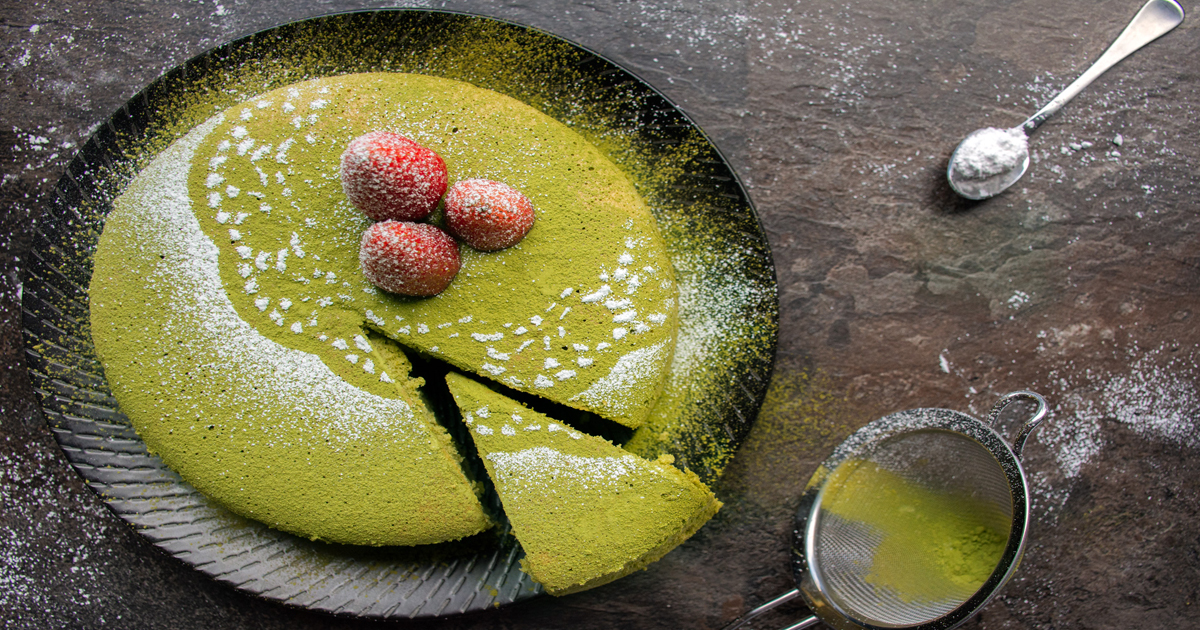 ঈদের বিশেষ রেসিপি গ্রিন টি দিয়ে তৈরি কেক