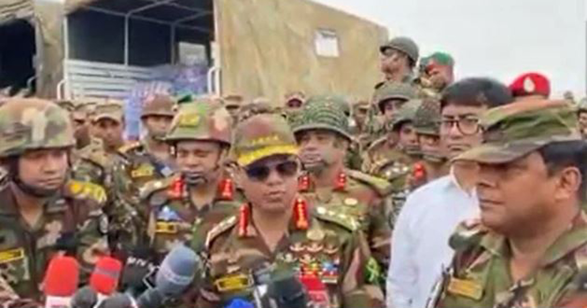 বন্যা মোকাবিলায় বহু সেনাসদস্য প্রস্তুত: সেনাপ্রধান
