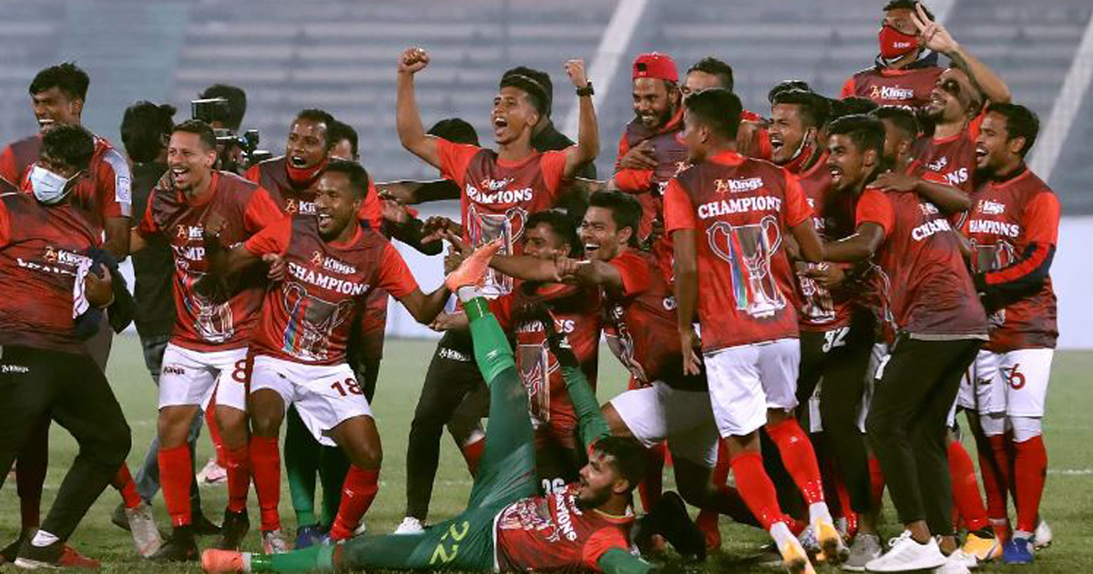 প্রিমিয়ার লিগে হ্যাটট্রিক চ্যাম্পিয়ন বসুন্ধরা কিংস