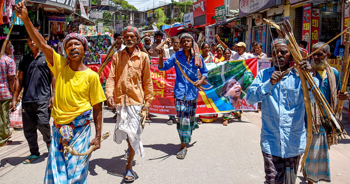 গাইবান্ধায় আন্তর্জাতিক আদিবাসী দিবস উদযাপন
