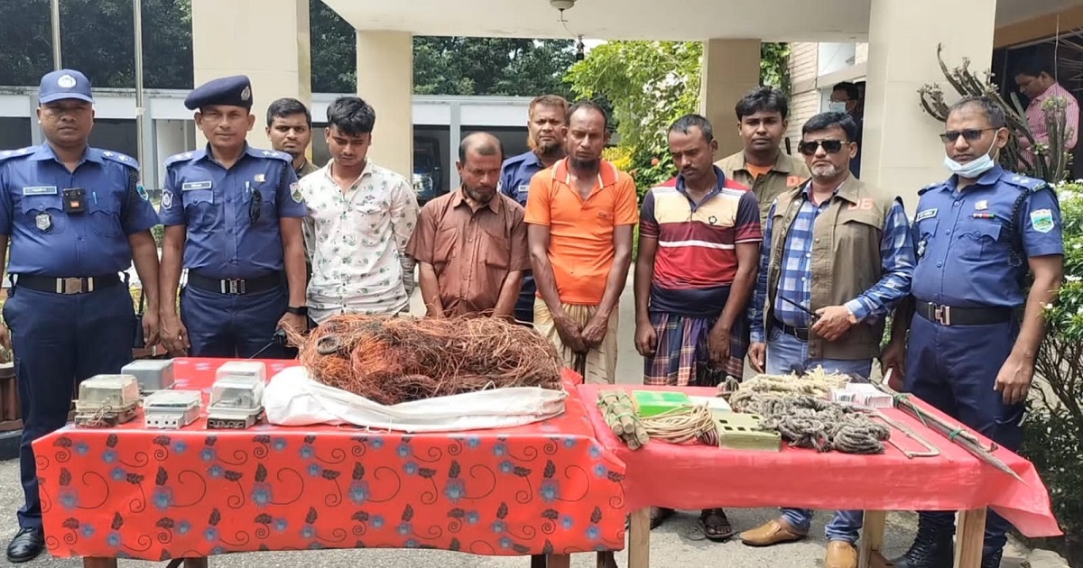 আন্ত:জেলা ট্রান্সফর্মার চোর দলের সক্রিয় সাত সদস্য গ্রেফতার