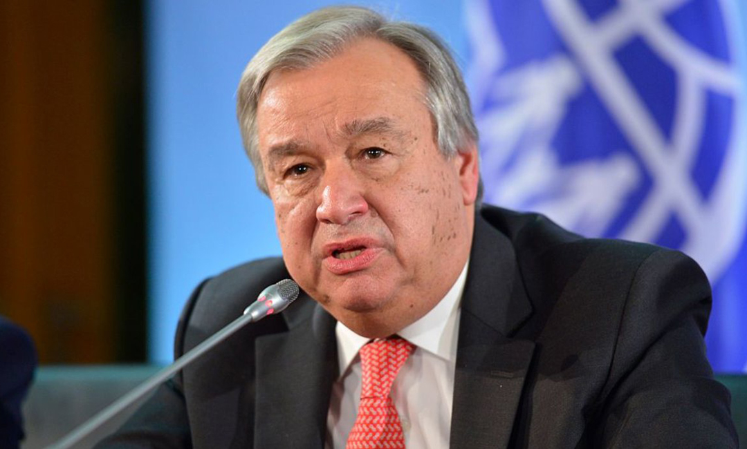 ইরানের ওপর থেকে নিষেধাজ্ঞা তুলে নিতে গুতেরেসের আহ্বান