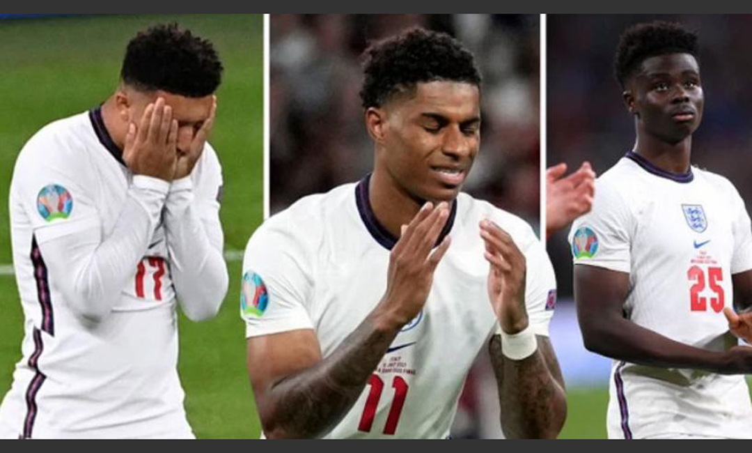 পেনাল্টি মিস করে বর্ণবাদের শিকার ৩ ইংলিশ ফুটবলার