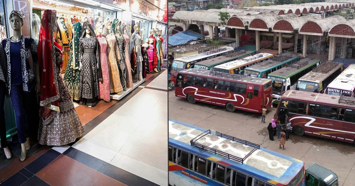 মার্কেট আর গণপরিবহন বন্ধ, বাকি সব চলছে!