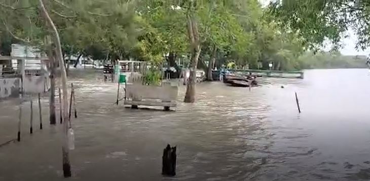 প্লাবিত বাগেরহাটের শত শত ঘরবাড়ি