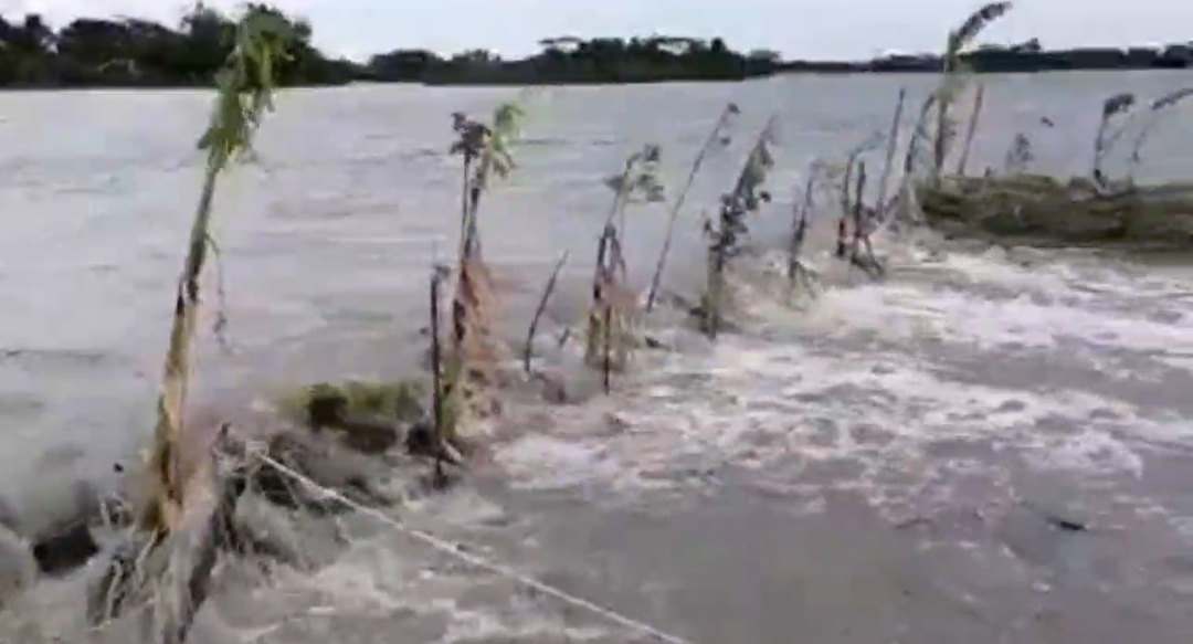 ইয়াসের প্রভাবে ভোলার নিম্নাঞ্চল প্লাবিত